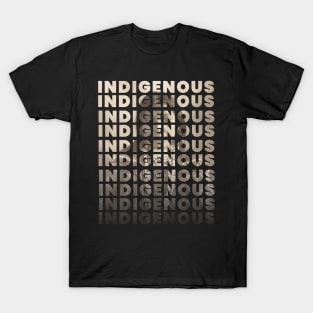 Native America Indigenous Progressive Text Photo Design T-Shirt